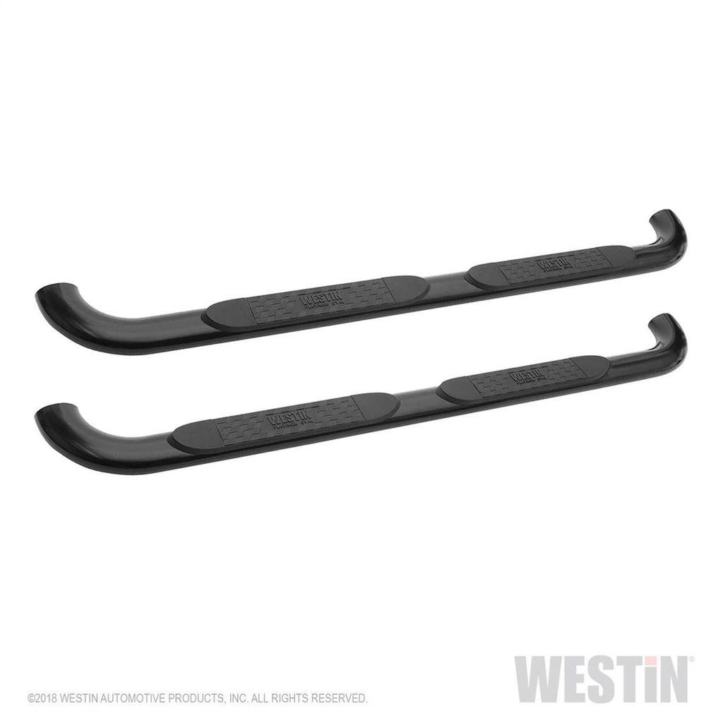 Westin 21-4085 Platinum 4 Oval Nerf Step Bars; Black; Steel; Mount Kit Included; Rocker Mount;
