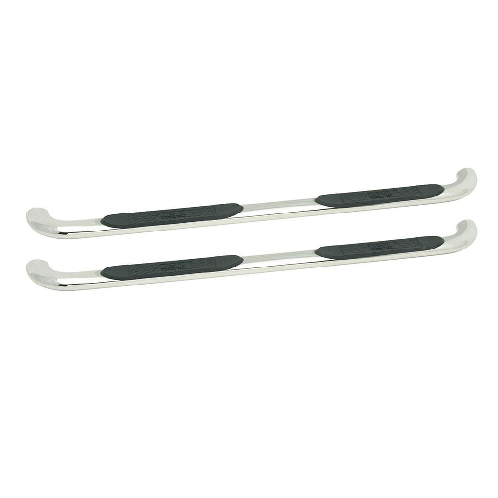 Westin 21-4130 Platinum 4 Oval Nerf Step Bars; Stainless Steel; For Double Cab;