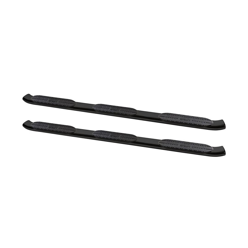 Westin 21-534335 PRO TRAXX 5 Oval Wheel to Wheel Nerf Step Bars; Black; w/Mount Kit;