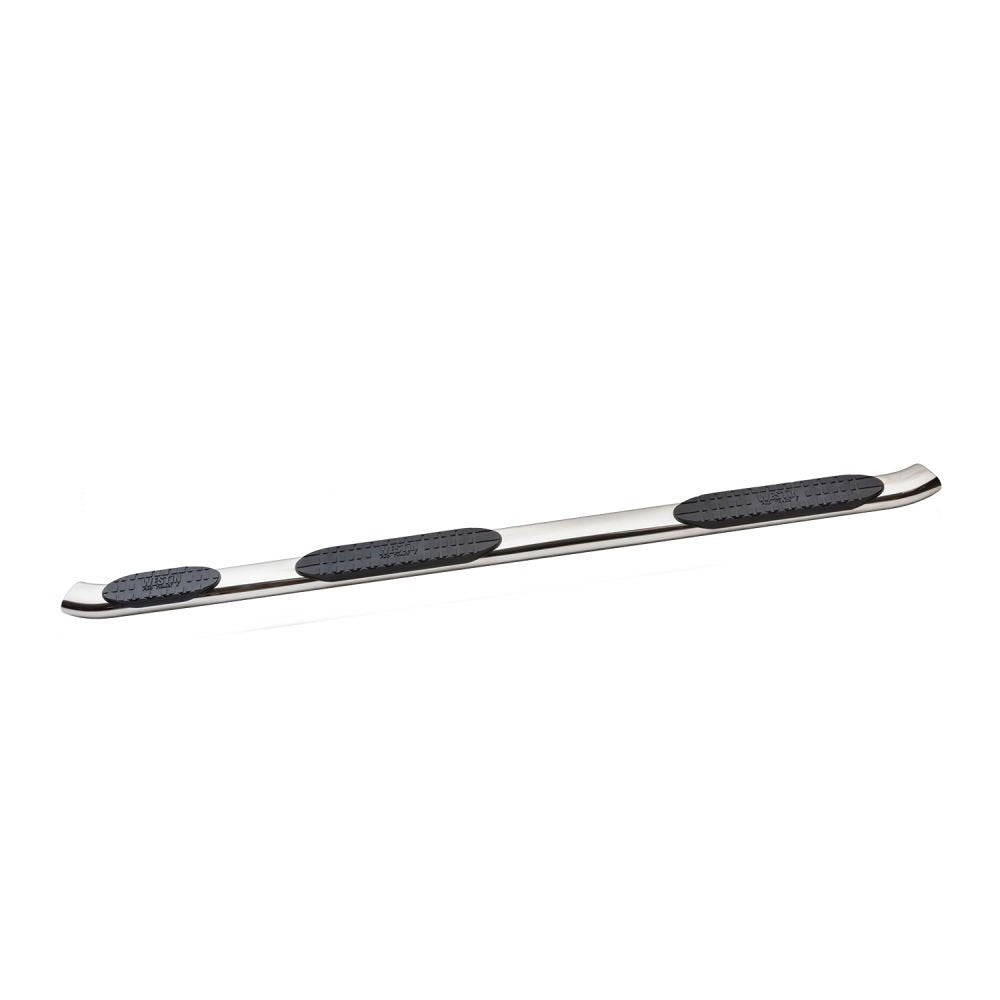 Westin 21-534340 PRO TRAXX 5 Oval Wheel to Wheel Nerf Step Bars; Stainless Steel; w/Mount Kit;