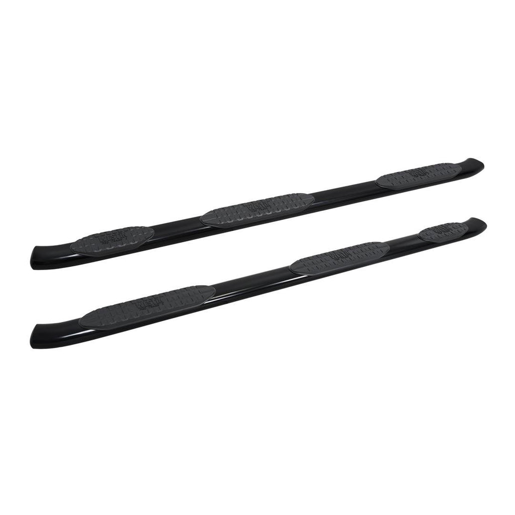 Westin 21-534685 PRO TRAXX 5 Oval Wheel to Wheel Nerf Step Bars; Black; w/Mount Kit;