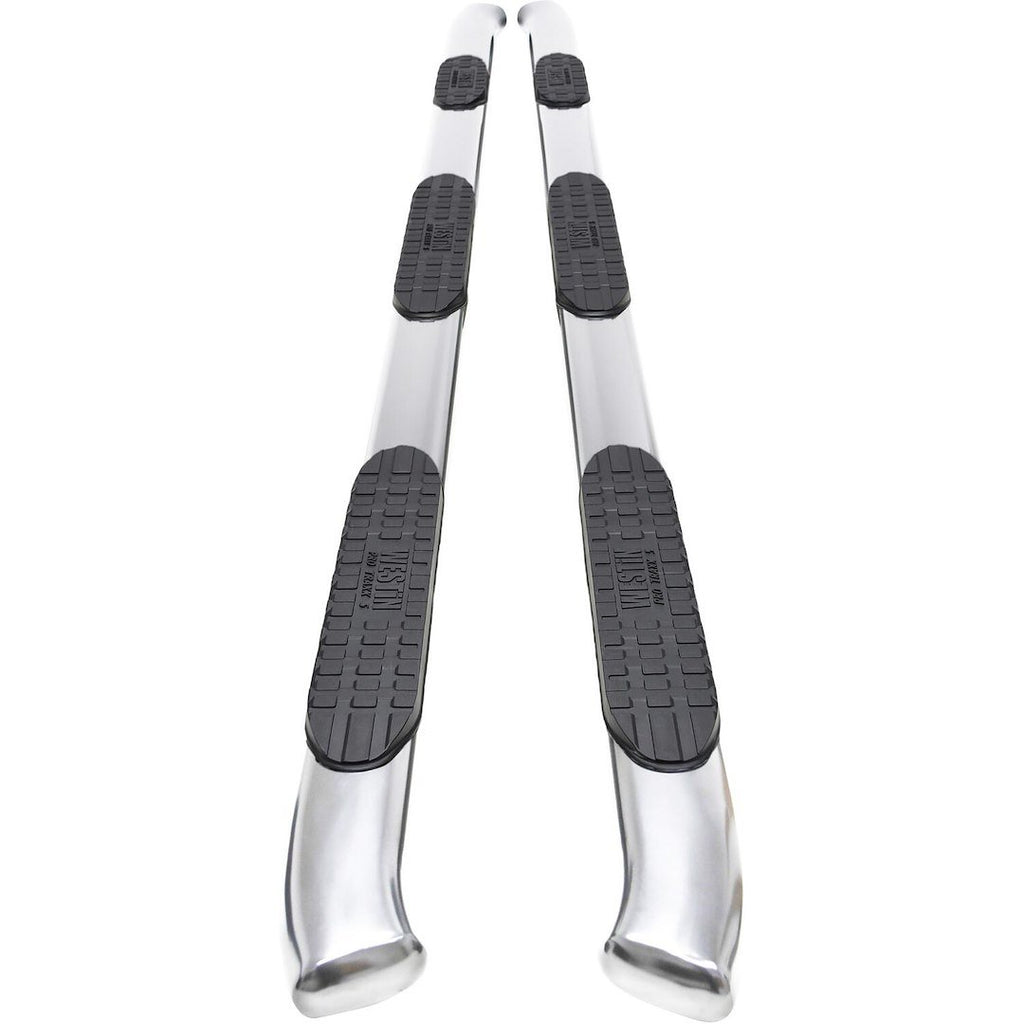 Westin 21-534770 PRO TRAXX 5 Oval Wheel to Wheel Nerf Step Bars; Stainless Steel;