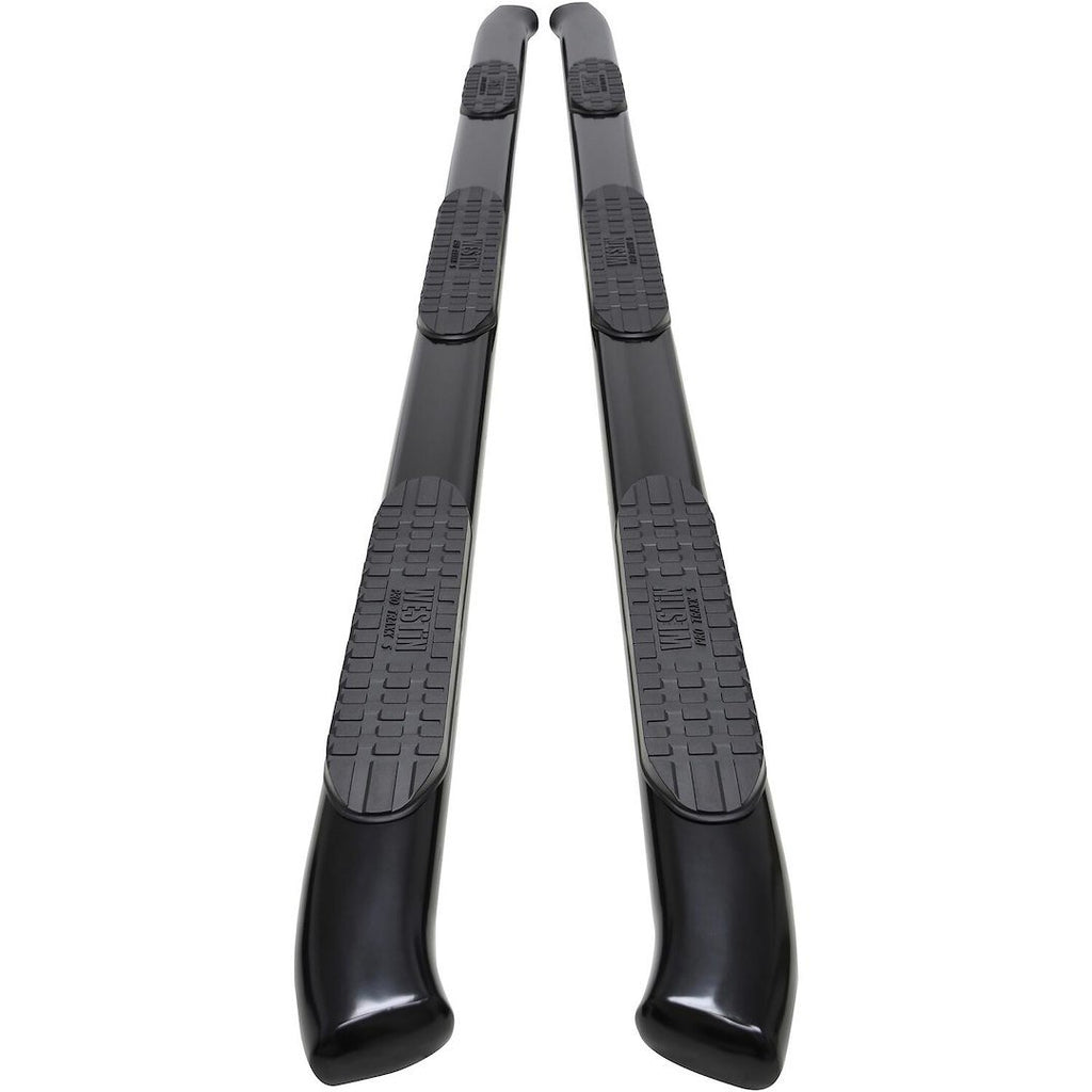 Westin 21-534775 PRO TRAXX 5 Oval Wheel to Wheel Nerf Step Bars; Black;