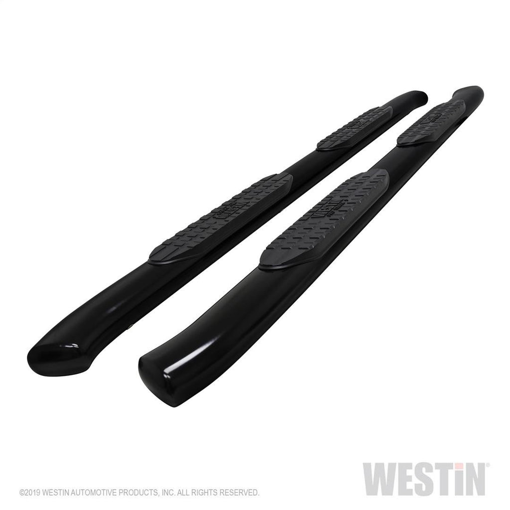 Westin 21-54165 PRO TRAXX 5 Oval Nerf Step Bars; Black; Steel;