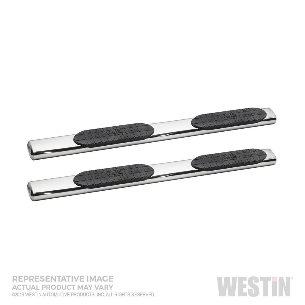 Westin 21-64130 PRO TRAXX 6 Oval Nerf Step Bars; Mount Kit Included; Polished Stainless Steel;