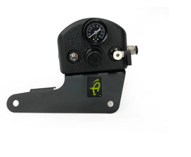 Up Down Air 210-0717 Jeep JK Tire Inflator System 4 Tire For 07-18 Wrangler JK W/Engine Mount With Box, Fittings, Hoses and Storage Bag Black UP Down Air