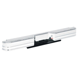 Westin 21000 Diamondstep Universal Rear Bumper; Chrome; Mount Kit Required;