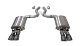 Corsa Performance 21002GNM 3.0in. Axle-Back Dual Rear Exit with Twin 4.5in. Gunmetal PVD Pro-Series Tips