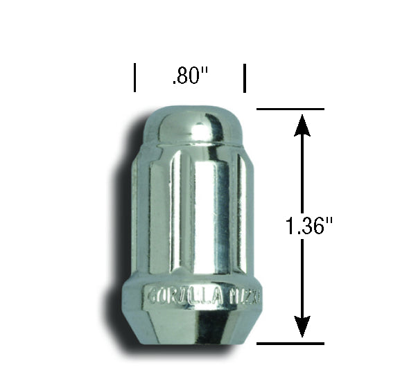 GORILLA 21138HT ACRN LUG NUT SMALL PK 100