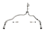 Corsa Performance 21167 3.0in. Dual Rear Exit Catback Exhaust System with Flat Cut 4.0in. Dual Wall Tips