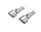 MBRP Exhaust T5200 MBRP Tip Set, 5in OD Dual Wall Angle Cut, Mirror Polished T304 Stainless Steel.