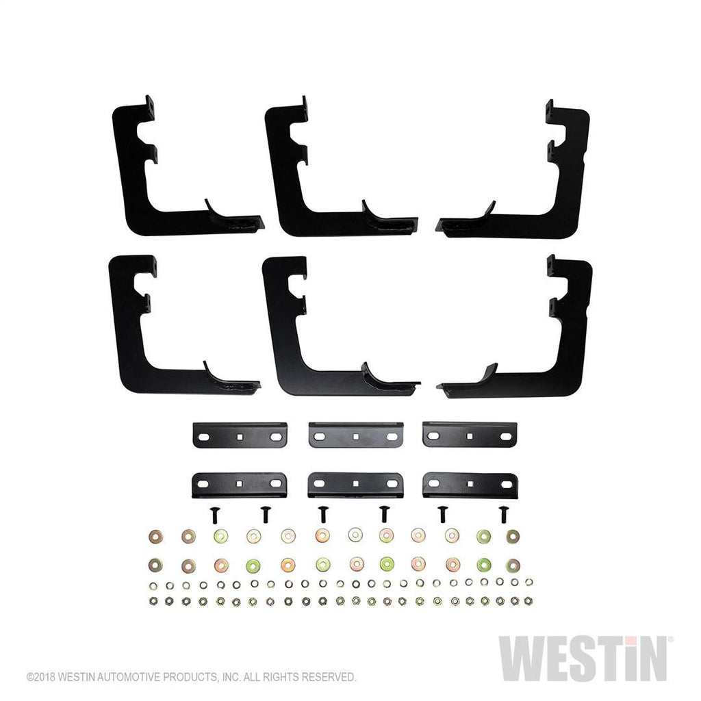 Westin 22-2245 Premier Oval Nerf Step Bar Mount Kit; For Quad Cab;