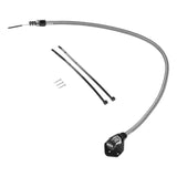 B&M 22173 Locking Auto Trans Dipstick & Tube - Billet Aluminum/Stainless Steel Braided