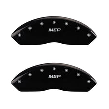 Load image into Gallery viewer, MGP Caliper Covers 22210SMGPBK Set of 4: Black finish, Silver MGP