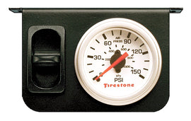 Firestone Ride-Rite 2229 Metal Single Electric White Gauge