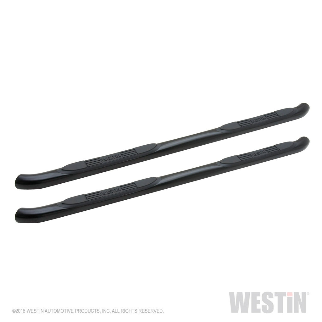 Westin 23-4065 E-Series 3 Round Nerf Step Bars; Textured Black;