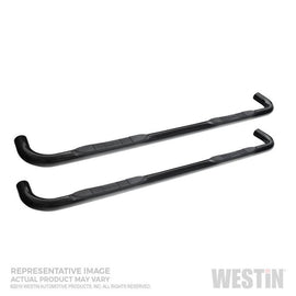Westin 23-4125 E-Series 3 Round Nerf Step Bars; Black;
