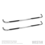 Westin 23-4130 E-Series 3 Round Nerf Step Bars; Stainless Steel;