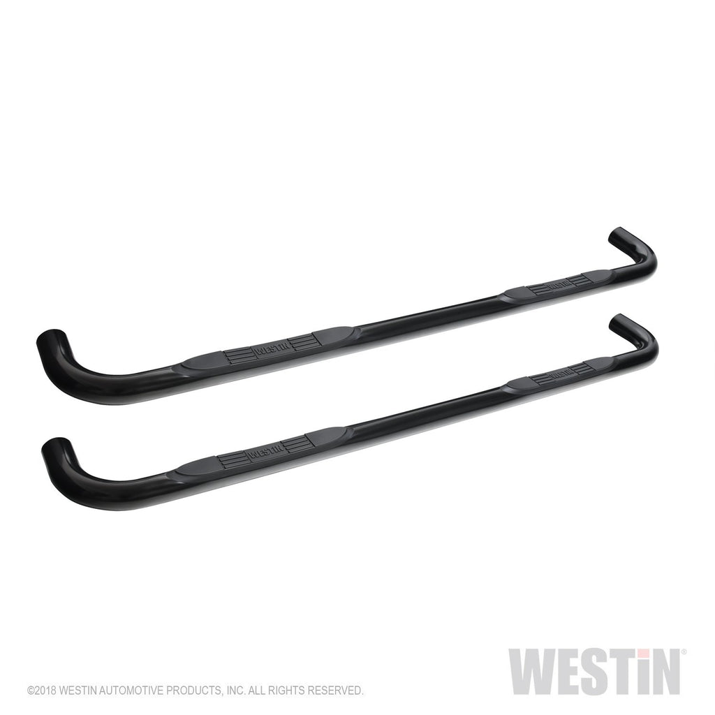 Westin 23-4135 E-Series 3 Round Nerf Step Bars; Black;