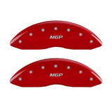 MGP Caliper Covers 23005SMGPRD Set of 4: Red finish, Silver MGP