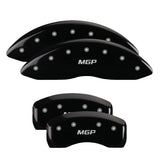MGP Caliper Covers 23037SMGPBK Set of 4: Black finish, Silver MGP