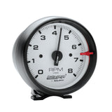 AutoMeter 2303 Traditional incandescent lighting illuminates around the perimeter of the dial