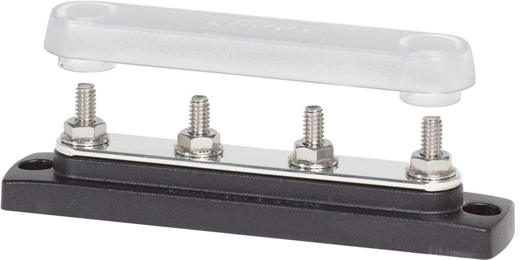 BLUE SEA 2307-BSS BUSBAR 4 X 1/4IN-20 COMMON BUS W/CV
