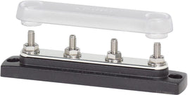 BLUE SEA 2307-BSS BUSBAR 4 X 1/4IN-20 COMMON BUS W/CV