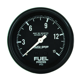 AutoMeter 2311 GAUGE, FUEL PRESSURE, 2 5/8