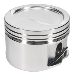 JE Pistons 232456 Piston Set, 2618, Inv Dome/Dish, 4.350 Bore, 2.058 CD, 0.990 Pin, Set of 8.