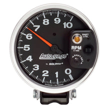 Load image into Gallery viewer, AutoMeter 233903 GAUGE, TACHOMETER, 5" , 10K RPM, PEDESTAL W/ INT. SHIFT LIGHT, BLACK, AUTO GAGE