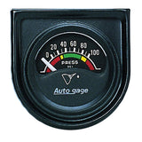 AutoMeter 2354 Traditional incandescent lighting illuminates around the perimeter of the dial