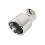 Flowmaster 15365 Exhaust Tip - 4.00 in. Rolled Angle Polished SS Fits 2.50 in. Tubing - clamp on