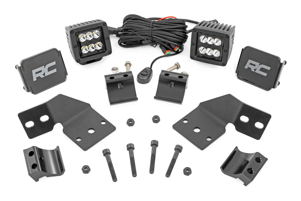 LED Light Kit | Front Mount | 2" Black Pair | Polaris XPEDITION XP 