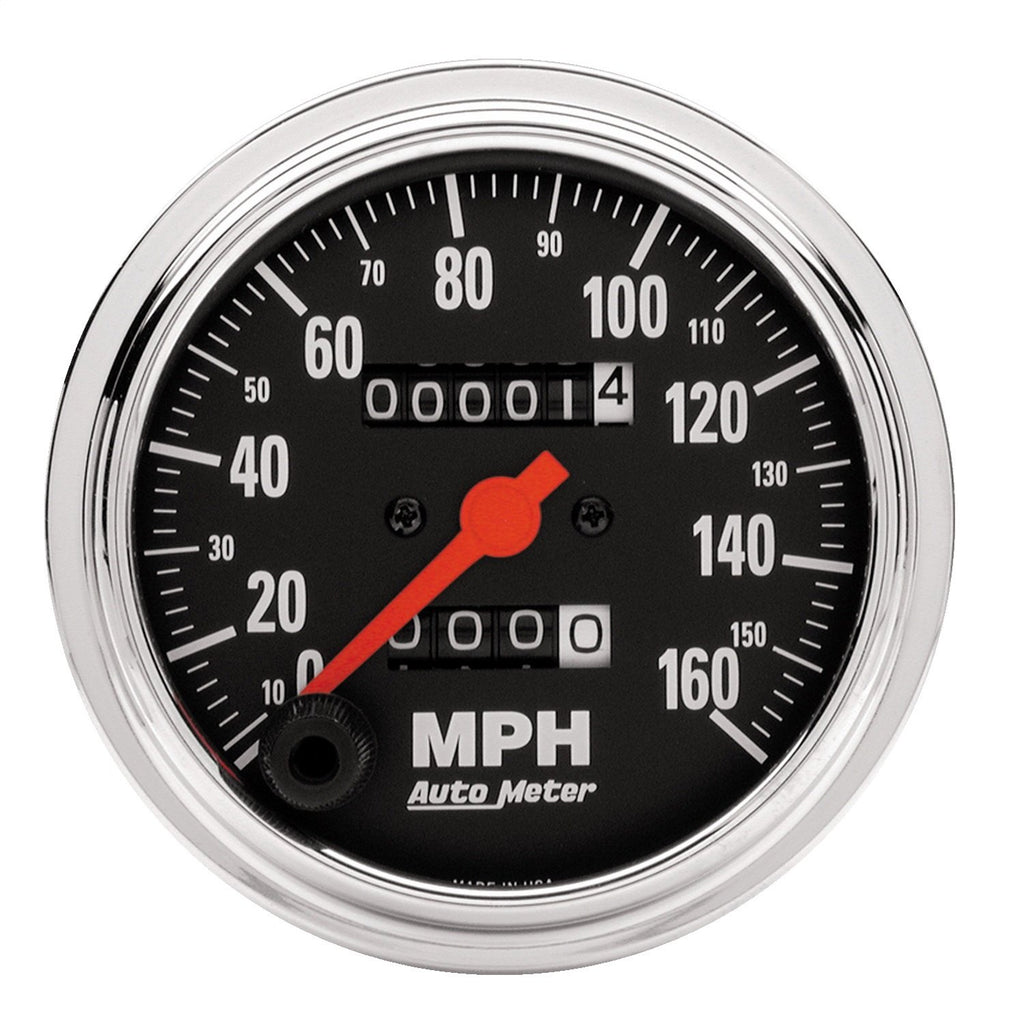 AutoMeter 2494 GAUGE, SPEEDOMETER, 3 3/8" , 160MPH, MECHANICAL, TRADITIONAL CHROME