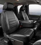 FIA SL69-34BLKBLK SL69-34RED SL69-34BLKBLK SL60 Series - Leatherlite Simulated Leather Custom Fit Front Seat Cover- Black