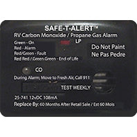 MTI INDUSTRY 25-741-BL MINI LP/CO ALARM SURF BLK