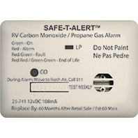 MTI INDUSTRY 25-741-WT MINI LP/CO ALARM SURF WHT
