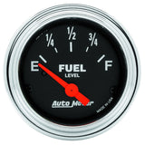 AutoMeter 2516 Traditional incandescent lighting illuminates around the perimeter of the dial