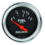 AutoMeter 2518 Traditional incandescent lighting illuminates around the perimeter of the dial