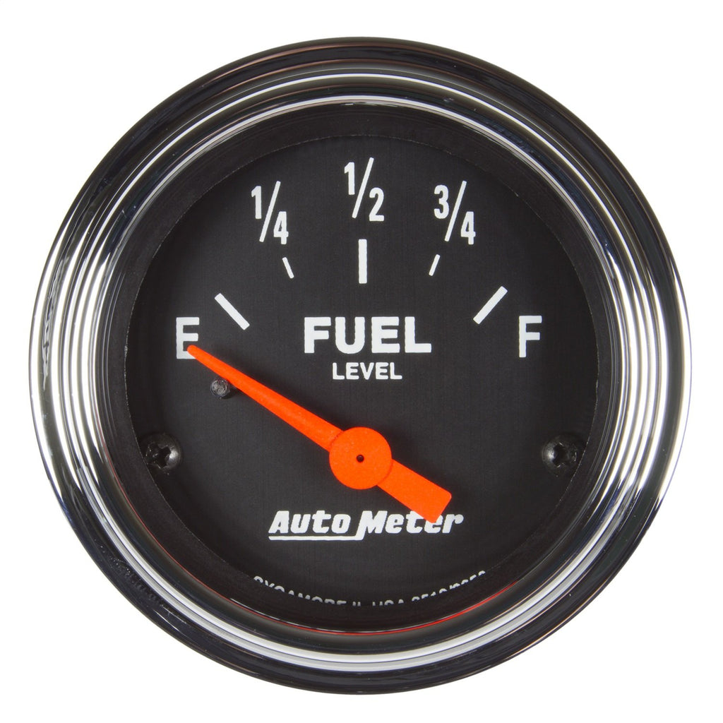 AutoMeter 2519 GAUGE, FUEL LEVEL, 2 1/16" , 73OE TO 10OF(AFTERMARKET LINEAR), ELEC, TRAD CHROME