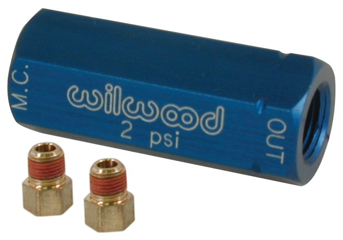 WILWOOD 260-13783 KIT RPV 2LB INL BLU W/FITTING KIT