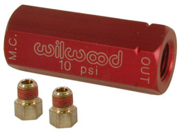 WILWOOD 260-13784 KIT RPV 10LB INL RED W/FITTING KIT