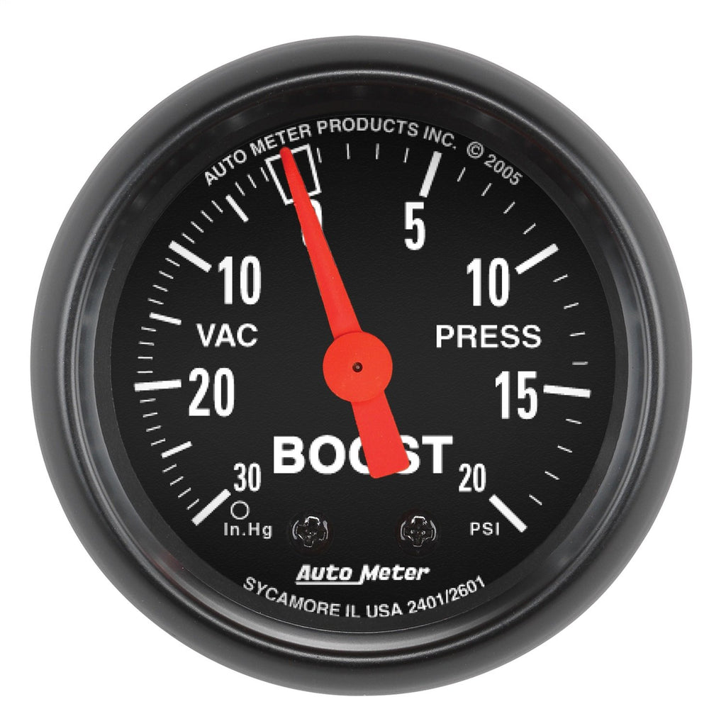 AutoMeter 2601 Traditional incandescent lighting illuminates around the perimeter of the dial