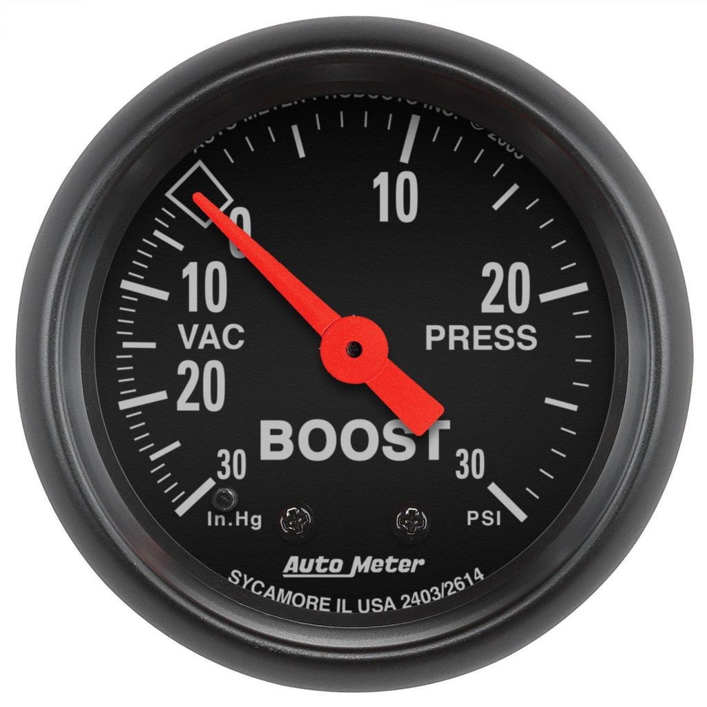 AutoMeter 2614 Traditional incandescent lighting illuminates around the perimeter of the dial