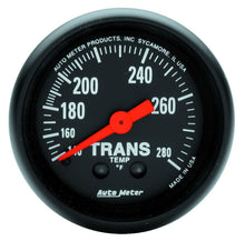 Load image into Gallery viewer, AutoMeter 2615 GAUGE, TRANSMISSION TEMP, 2 1/16", 140-280 Degrees F, MECHANICAL, 8FT., Z-SERIES