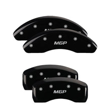 Load image into Gallery viewer, MGP Caliper Covers 26222SMGPBK Set of 4: Black finish, Silver MGP