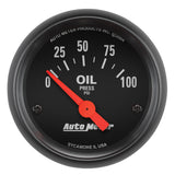 AutoMeter 2634 Traditional incandescent lighting illuminates around the perimeter of the dial