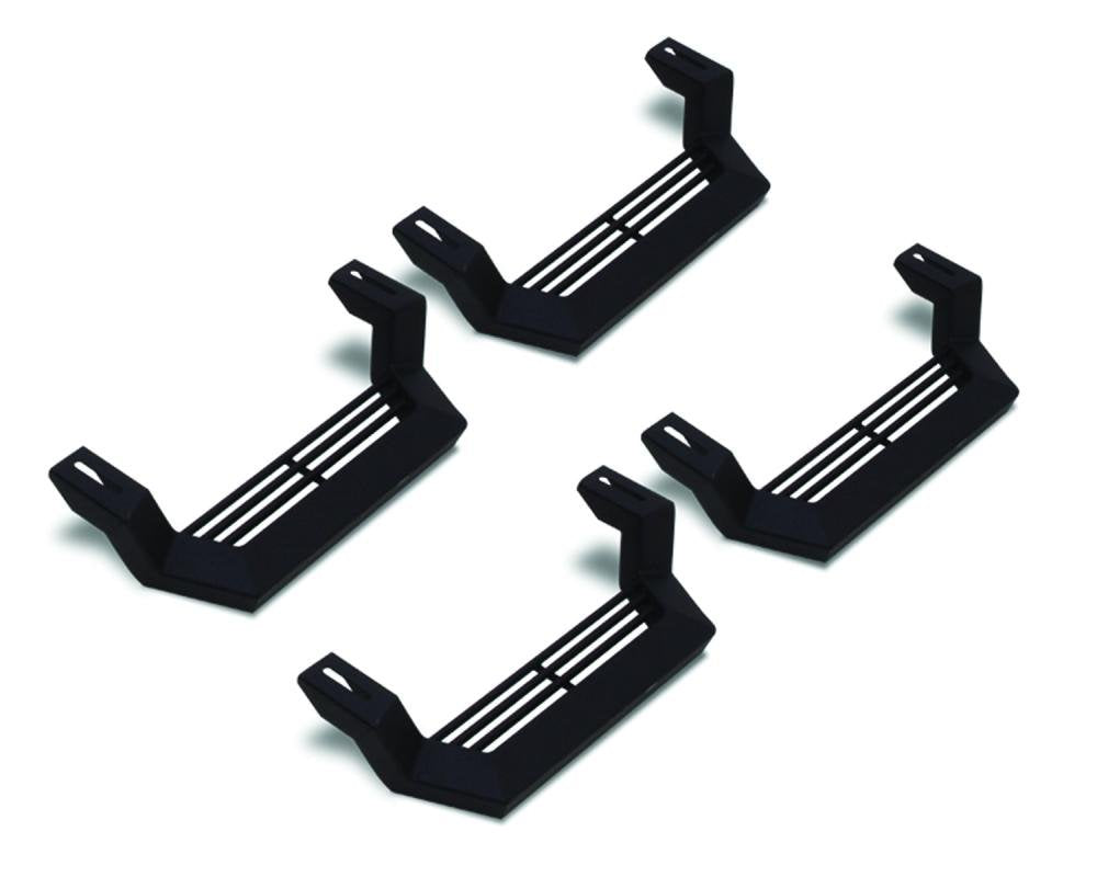 Lund 26410020 Rock Rail Short Step - 4 pc set, Black