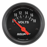 AutoMeter 2645 Traditional incandescent lighting illuminates around the perimeter of the dial